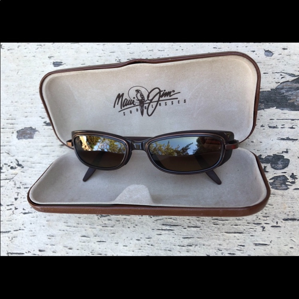 Maui Jim Unisex Polarized Sunglasses, Bronze